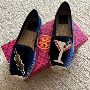 Tori Burch Martini and Olive Espadrilles
